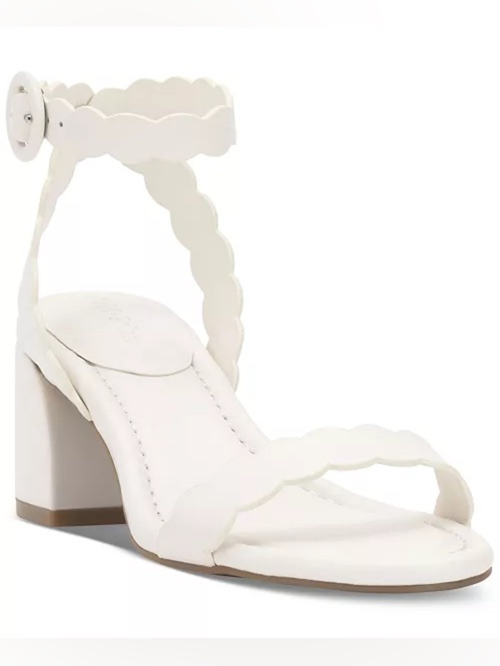 On 34th Women's Pathina Scalloped Block Heel Sandals
